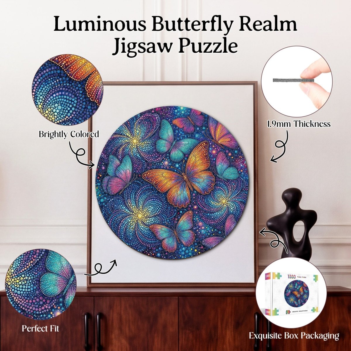 kaayee-puzzle-1000-teile-luminous-butterfly-realm-eco-white-board image 3