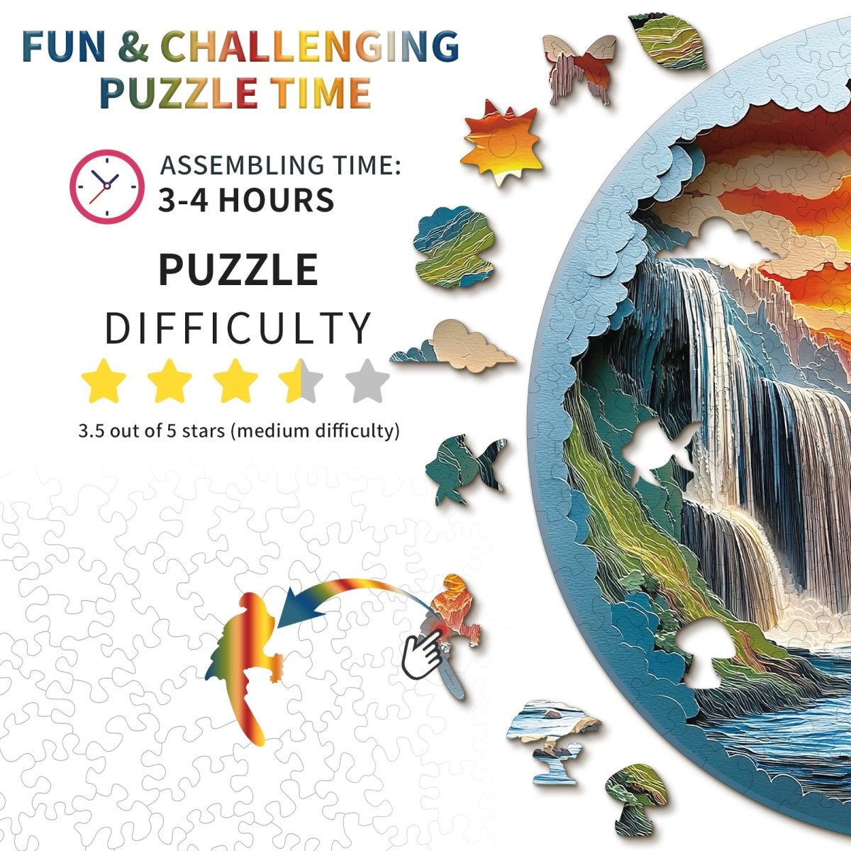 kaayee-wooden-puzzle-beautiful-gorge-holz-medium image 4