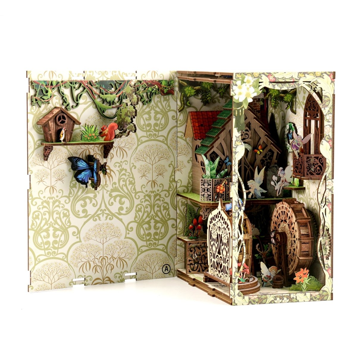 kaayee-book-nook-kit-forest-sanctuary-bastelset-wald-mit-licht image 3