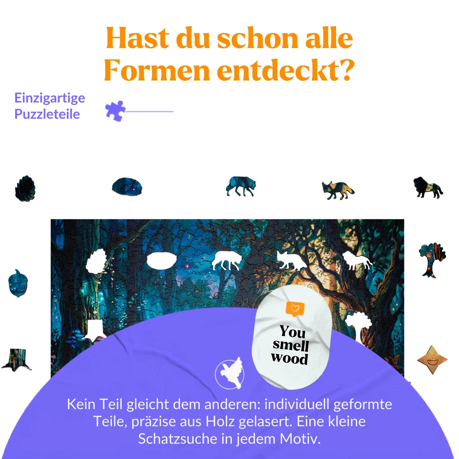 magicholz-dunkler-zauberwald-holzpuzzle-500-teile-wald image 2