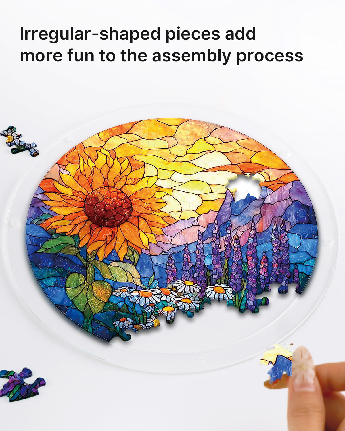 kaayee-suncatcher-puzzle-sunflower-meadow-acryl-medium image 2