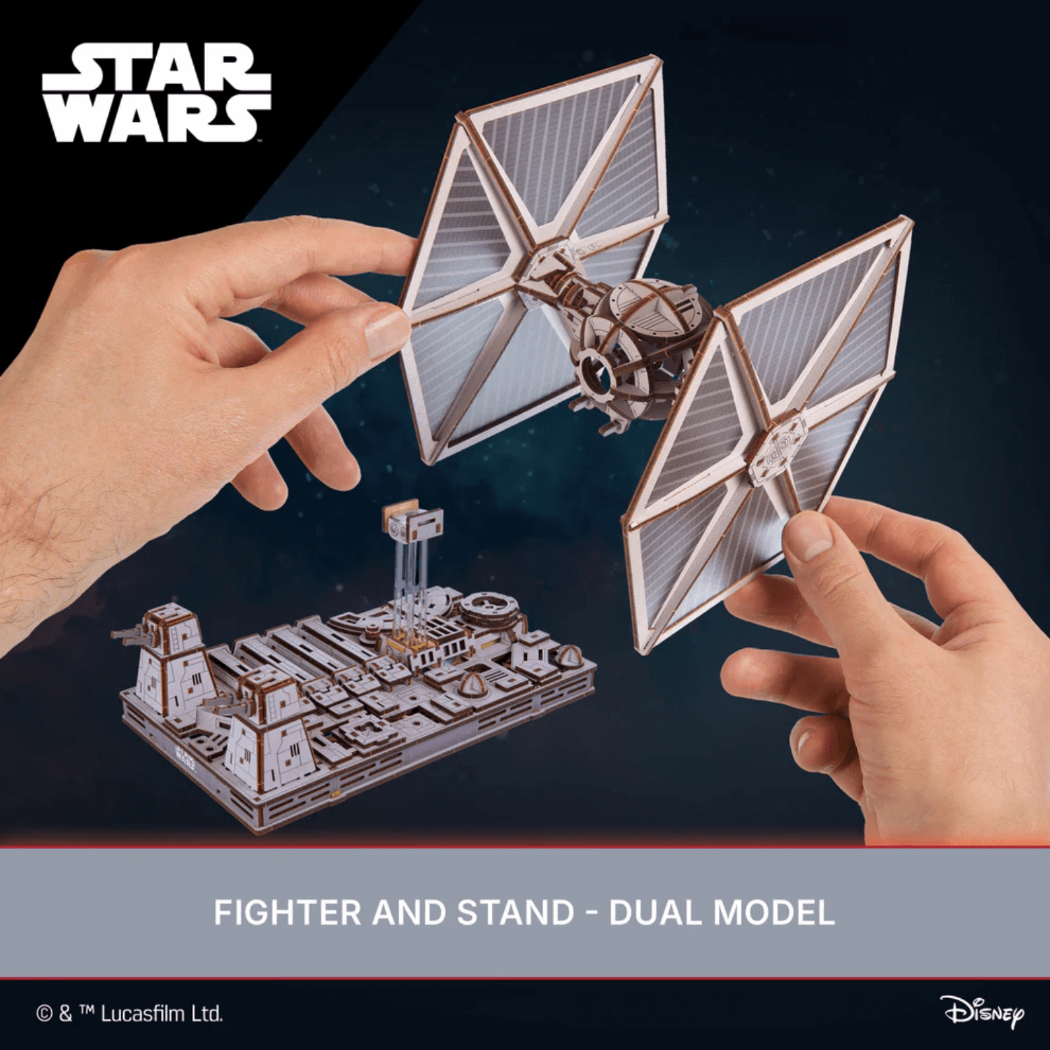 magicholz-mechanischer-bausatz-star-wars-tie-fighter-holzmodell image 5