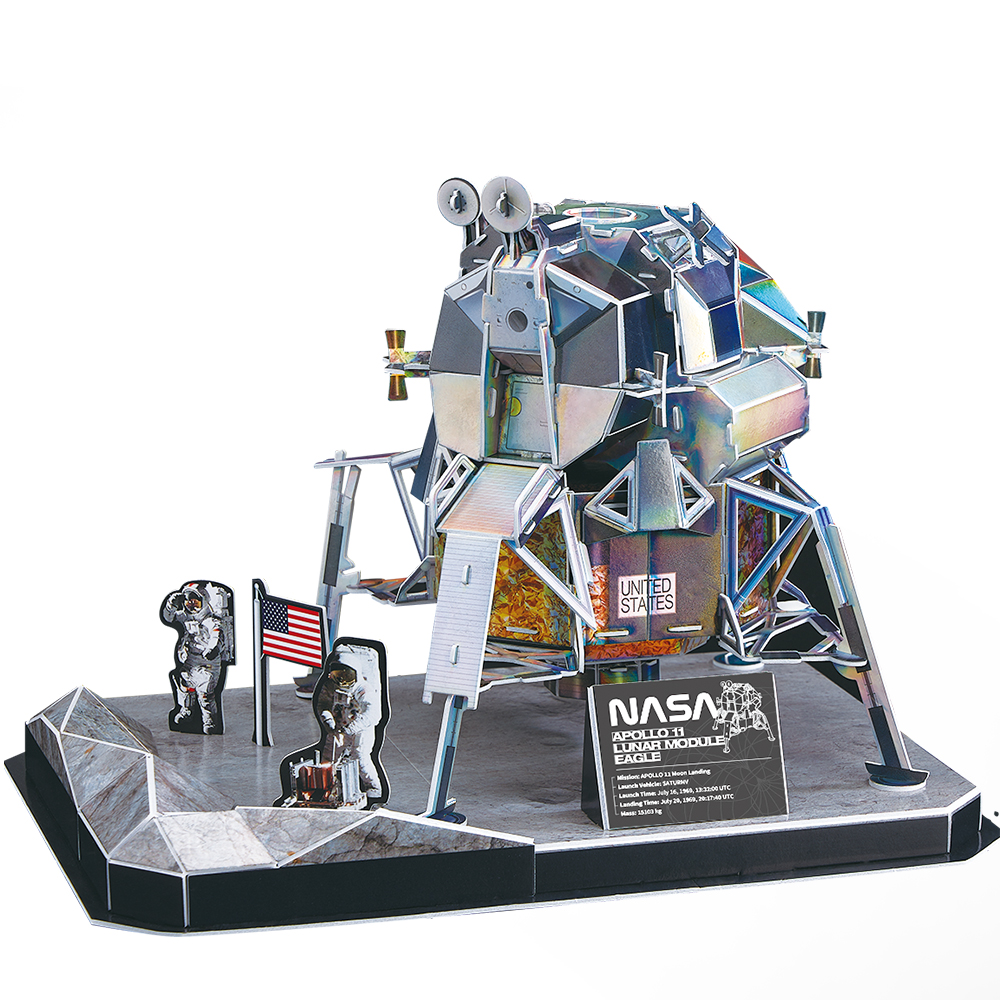 cubicfun-nasa-ds1058h-apollo-11-lunar-module-eagle-3d-puzzle image 2