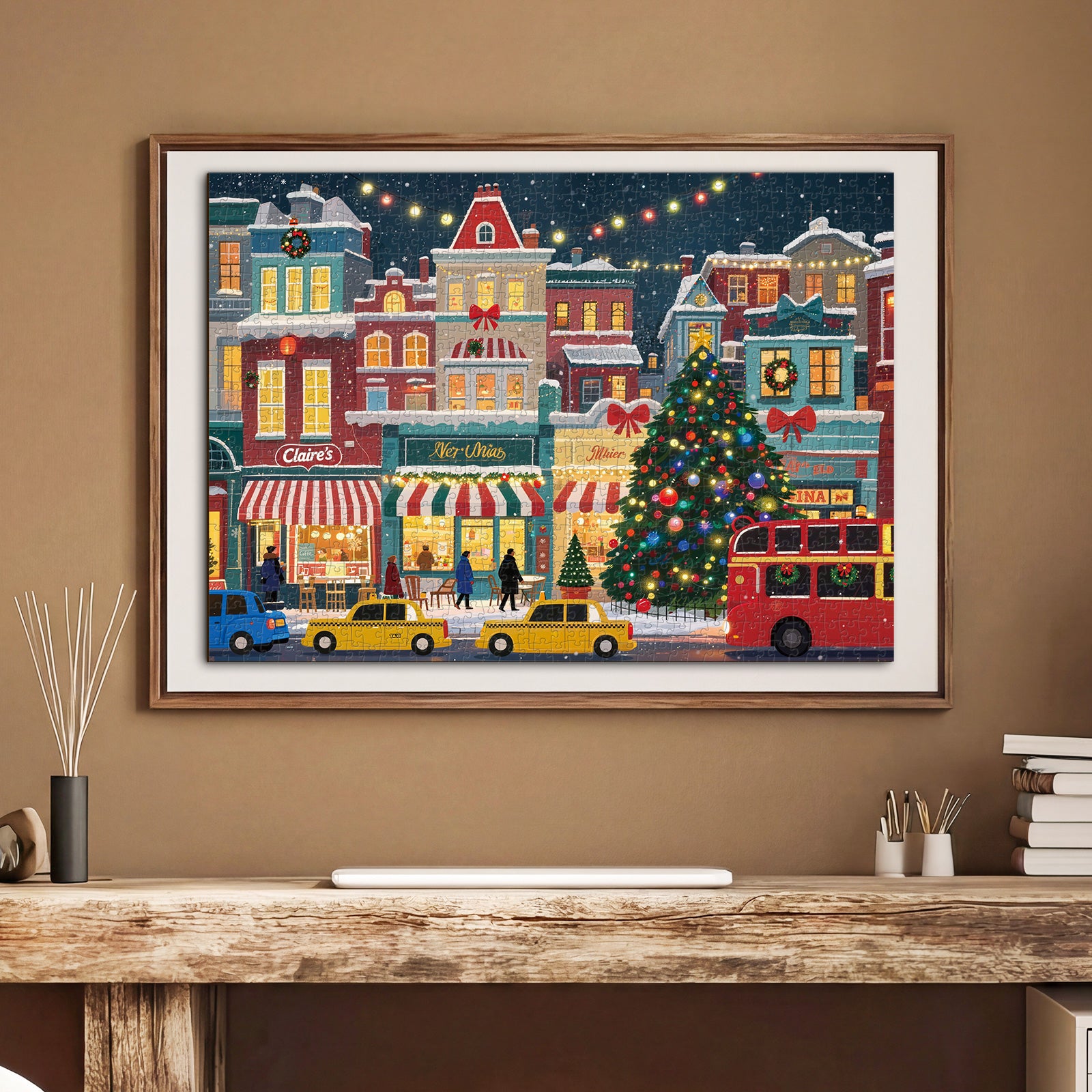 kaayee-cardboard-puzzle-christmas-town-puzzle-1000-weihnachten image 5