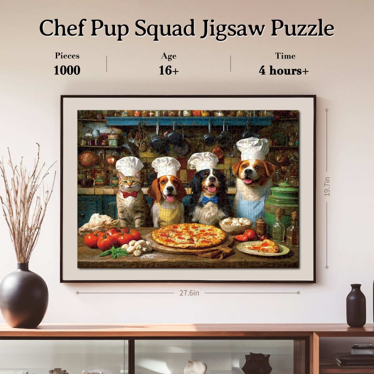 kaayee-cardboard-puzzle-chef-pup-squad-1000-teile-eco image 4