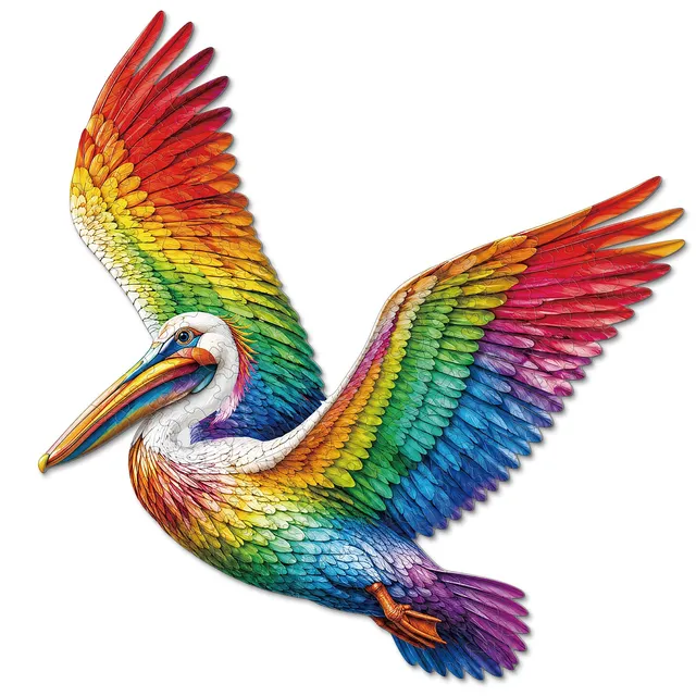 kaayee-wooden-rainbow-wings-holzpuzzle-medium-fl-gel image 1