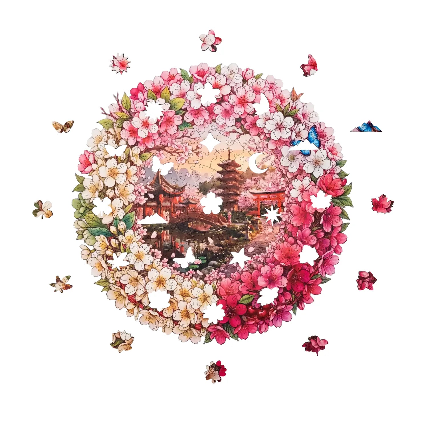 magicholz-holzpuzzle-kirschbl-tenzauber-kyoto-mandala-350-teile image 8