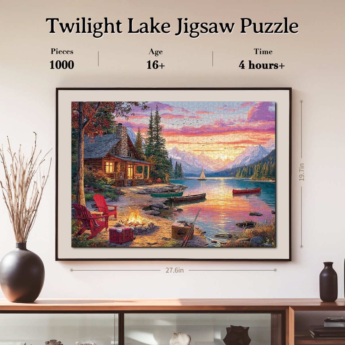 kaayee-cardboard-twilight-lake-1000-teile-puzzle-standard image 4
