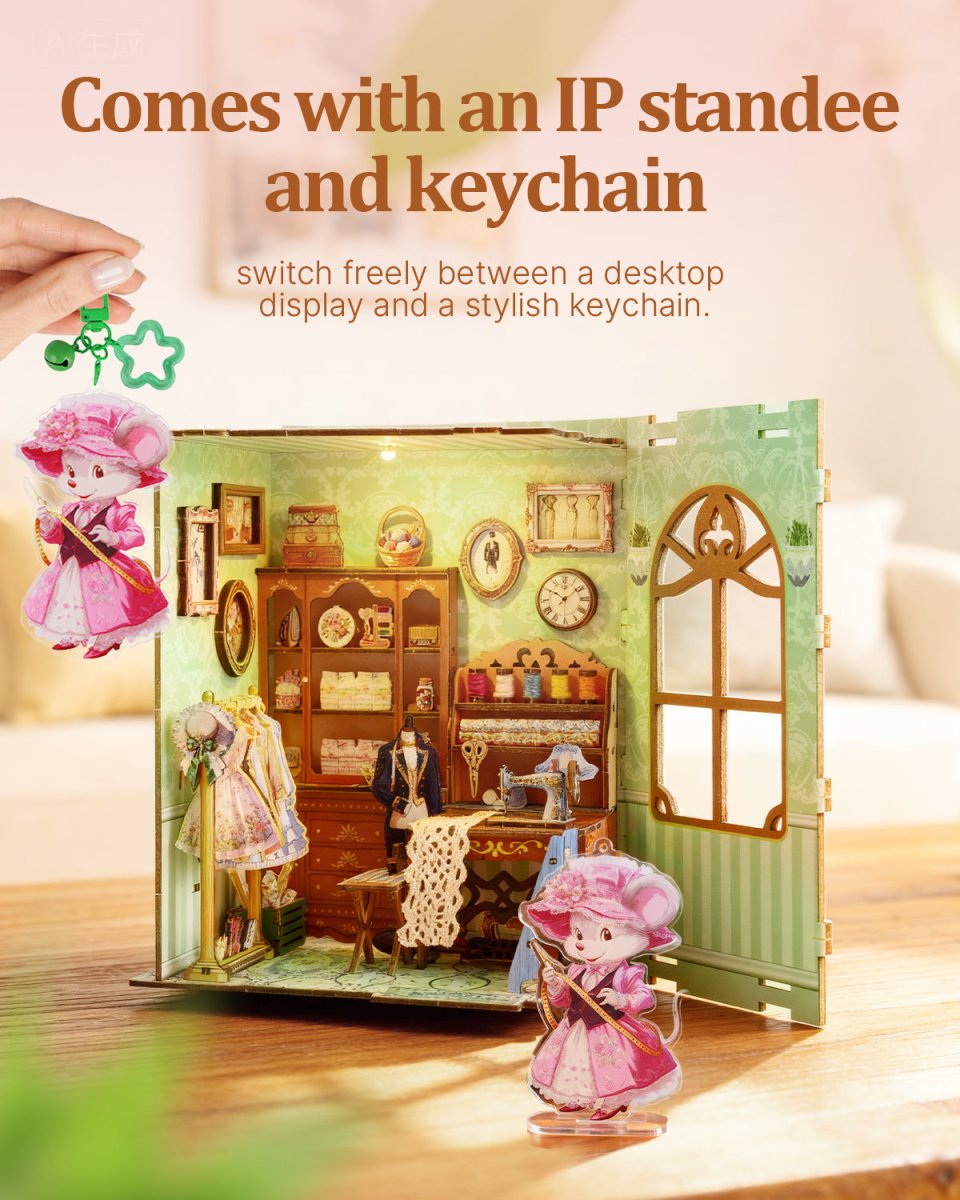 kaayee-minnie-s-tailor-shop-book-nook-kit-schneiderladen image 2
