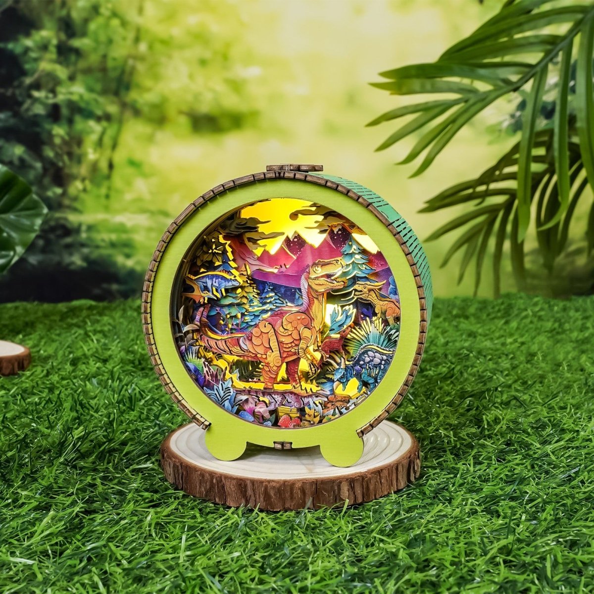 kaayee-night-light-dinosaur-park-3d-holzpuzzle-nachtlicht-lampe image 2