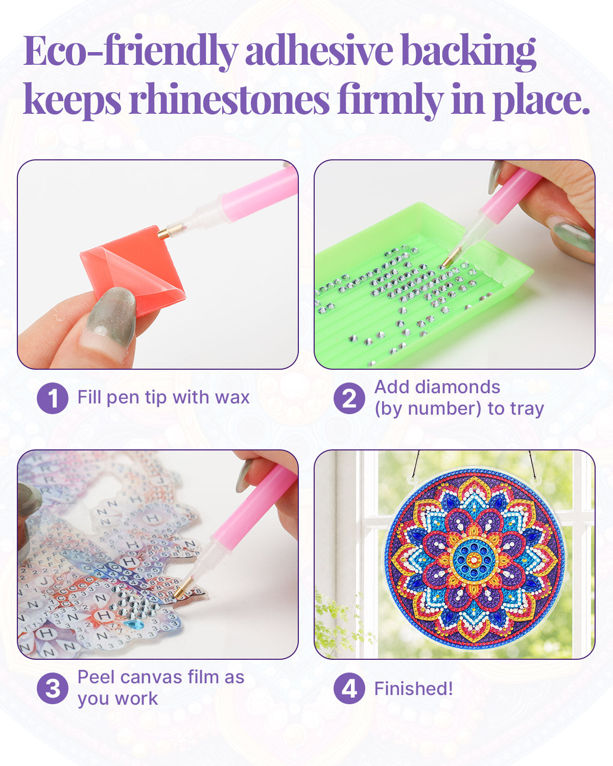 kaayee-suncatcher-puzzle-radiant-mandala-diamond-art-set image 6