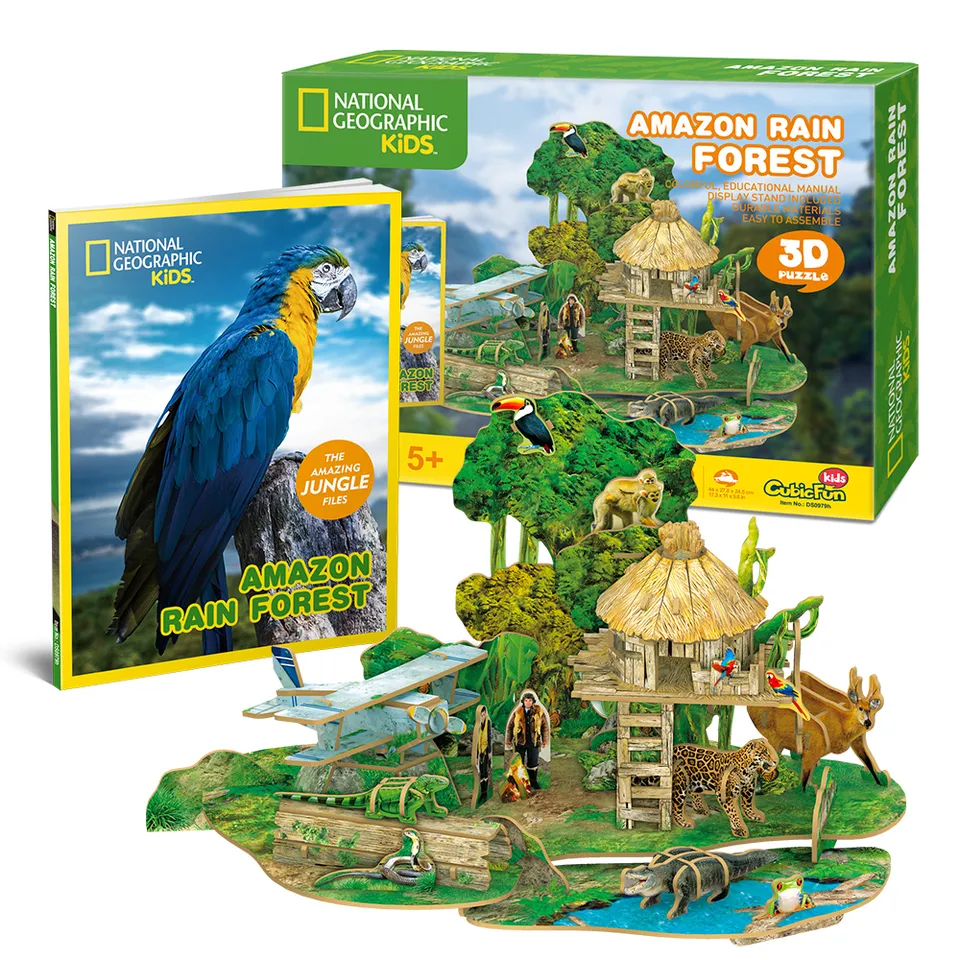 cubicfun-explorer-amazon-rain-forest-ds0979h-3d-puzzle image 1