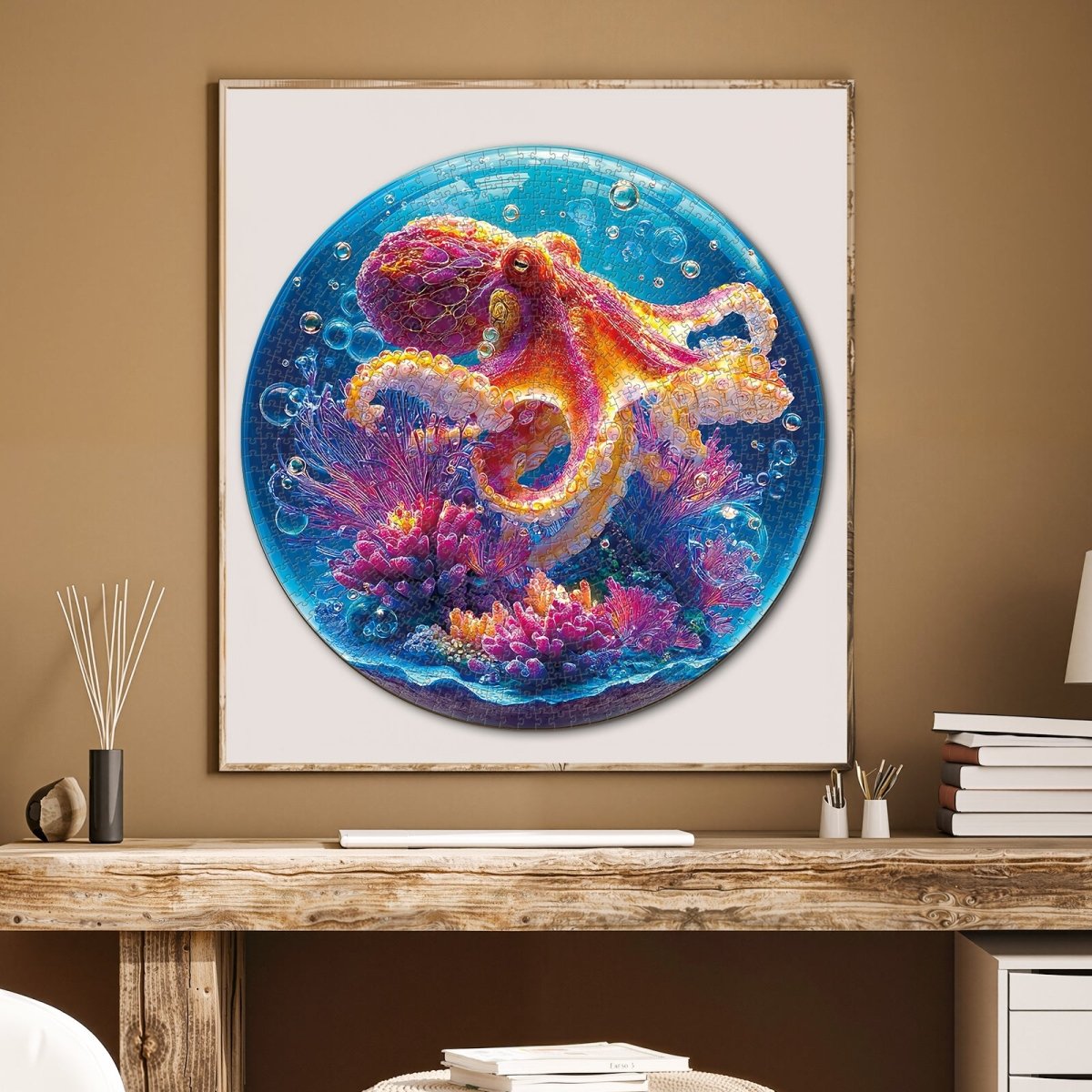 kaayee-cardboard-puzzle-deep-sea-octopus-1000-teile-rund image 5