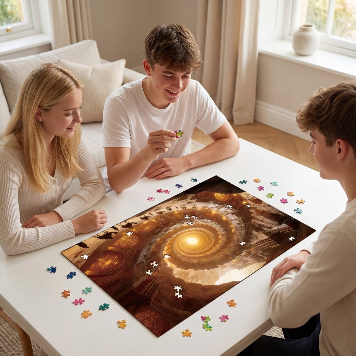 kaayee-cardboard-puzzle-golden-gatewheel-1000-teile-puzzle-standard image 8