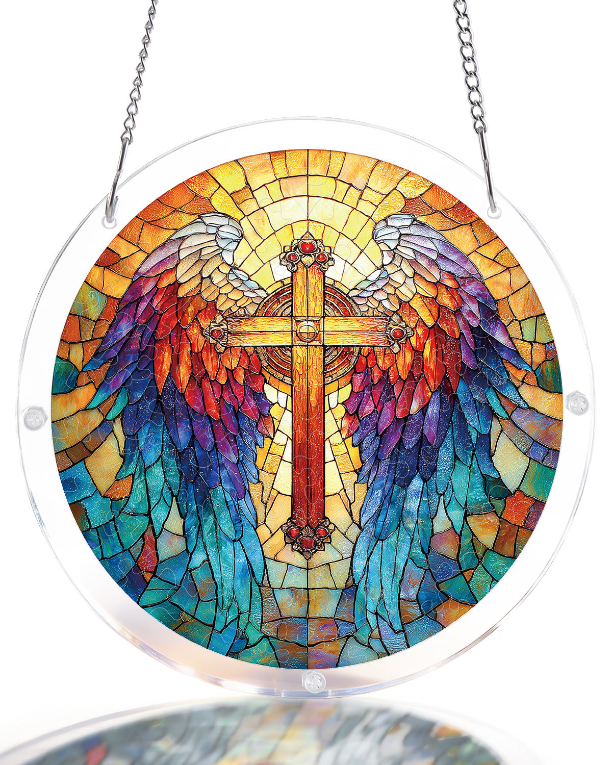kaayee-suncatcher-rainbow-angel-cross-fensterbild-medium image 1