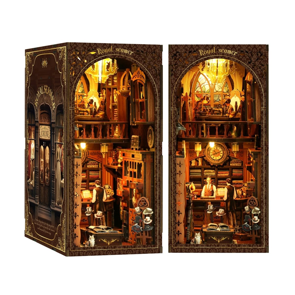 kaayee-book-nook-kit-royal-tailoring-shop-miniaturladen image 1
