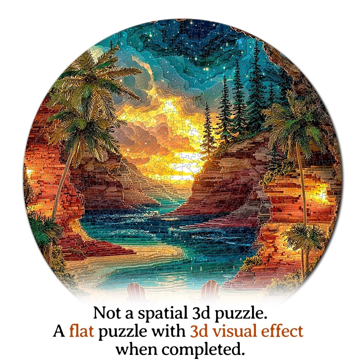 kaayee-sunset-cove-puzzle-1000-teile-rund-standard-edition image 7