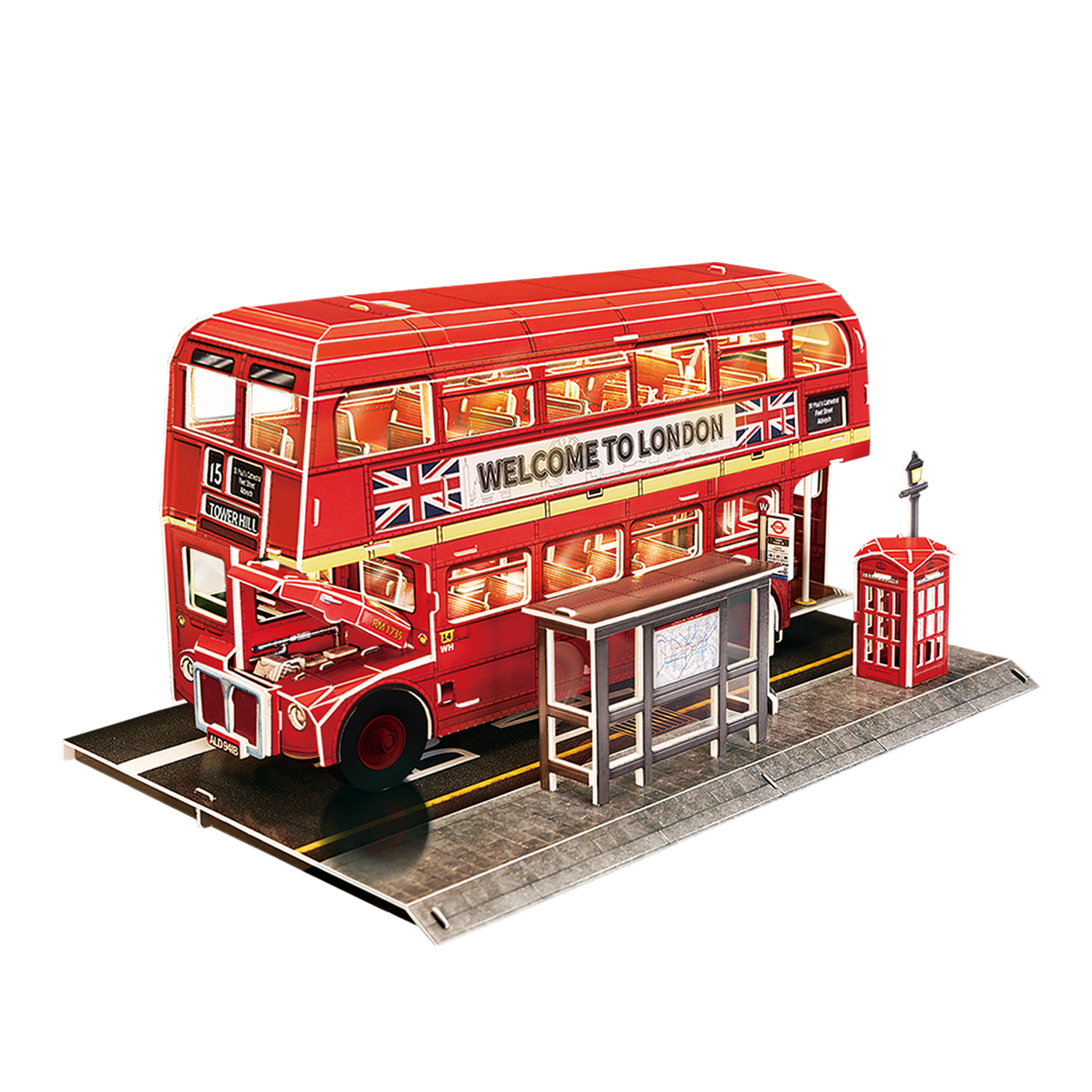 cubicfun-led-lighting-l538h-london-bus-3d-puzzle-mit-licht image 2