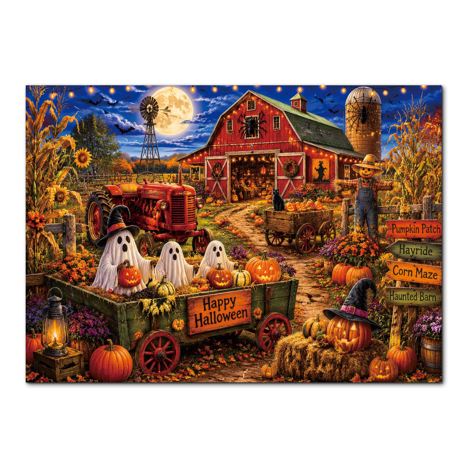 kaayee-haunted-harvest-moon-1000-teile-kartonpuzzle-eco-white-board image 1