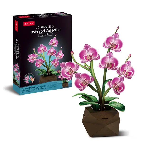 cubicfun-botanical-p872h-orchidee-3d-puzzle-blume image 1
