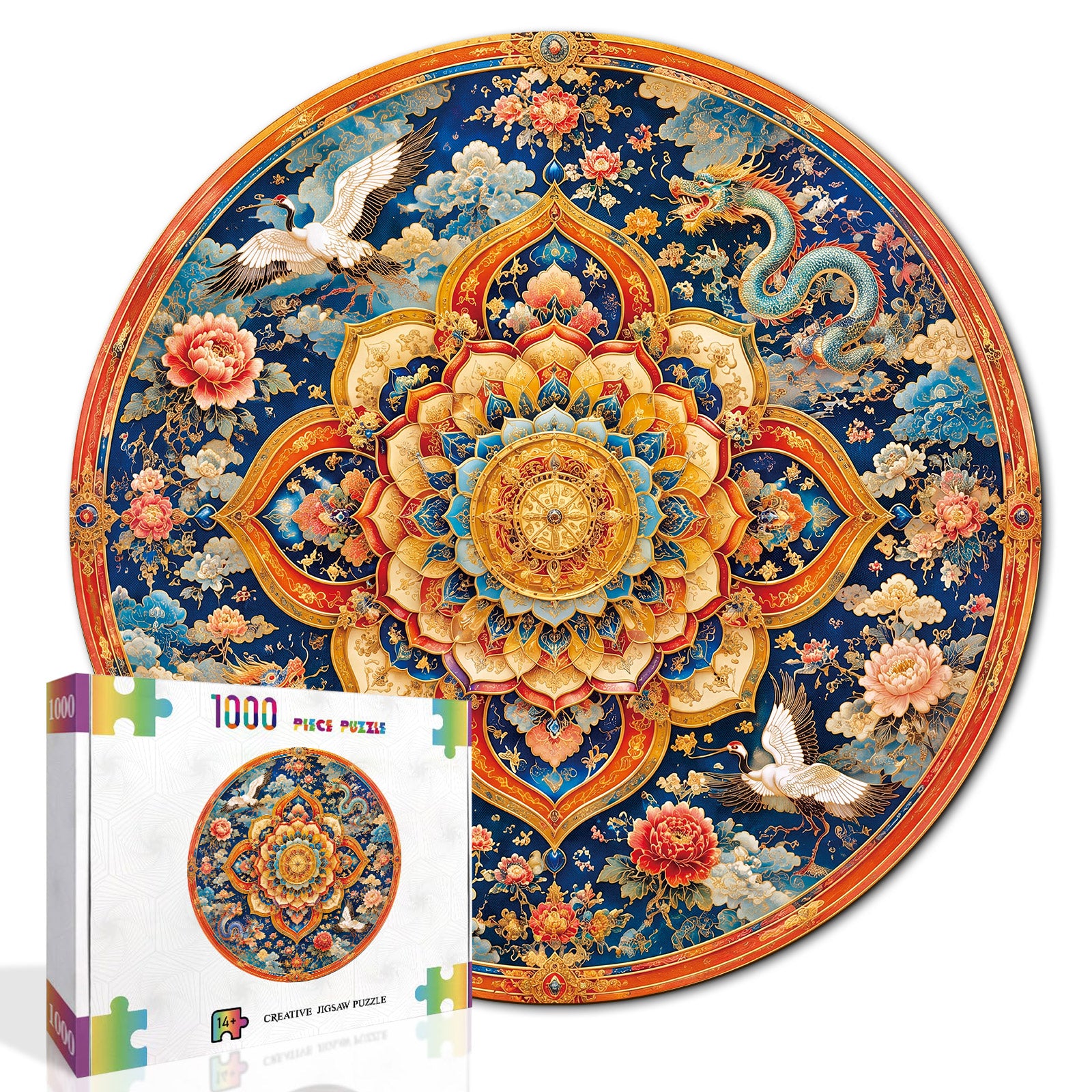 kaayee-cardboard-puzzle-celestial-lotus-1000-teile-standard image 2