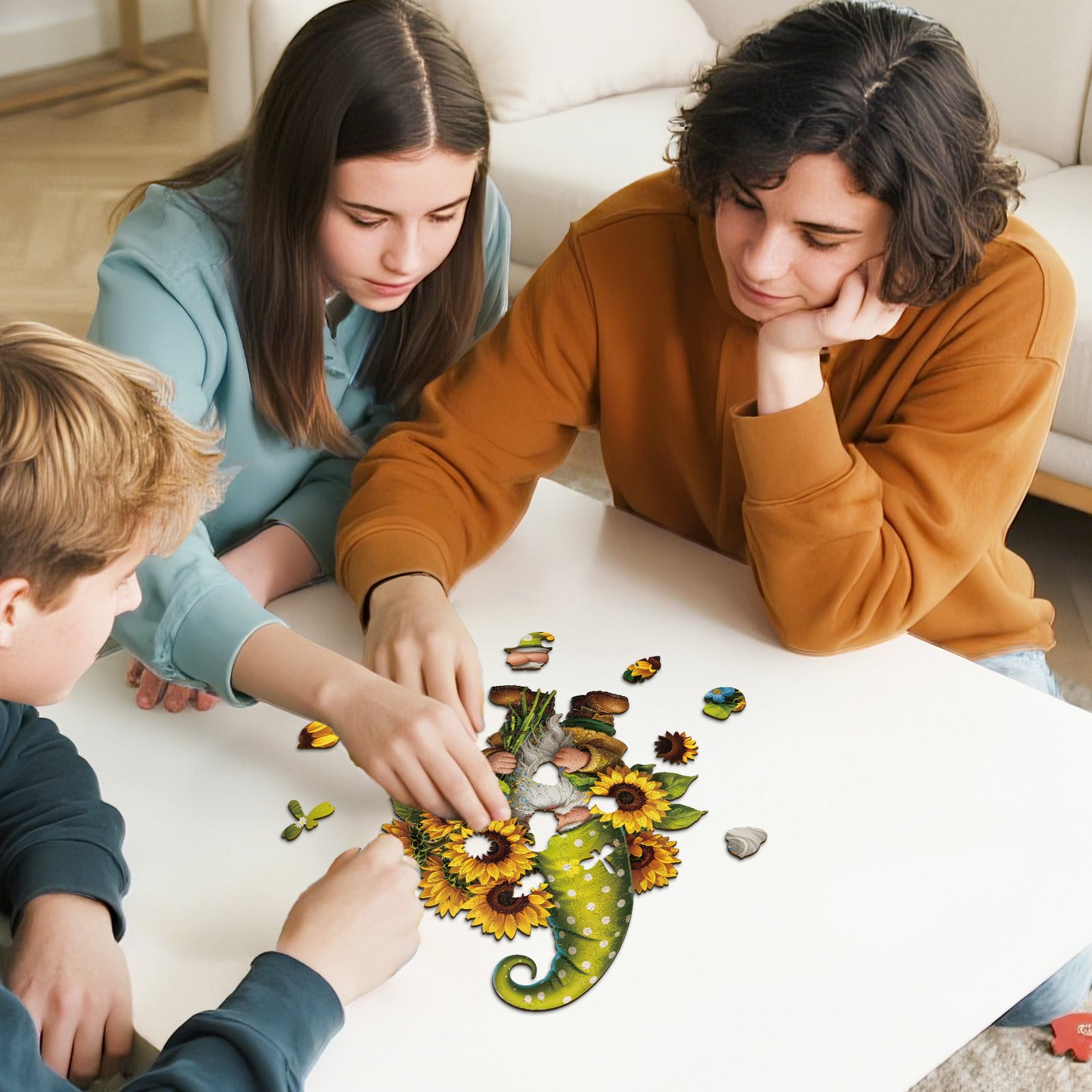 kaayee-wooden-puzzle-holzpuzzle-sunflower-gnom-medium image 7