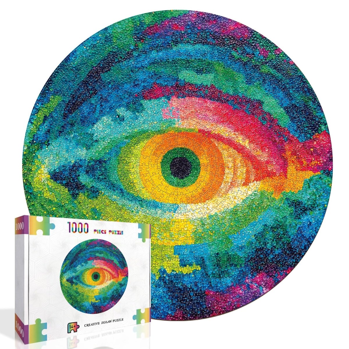 kaayee-cardboard-puzzle-eye-of-colors-1000-teile-rund image 2