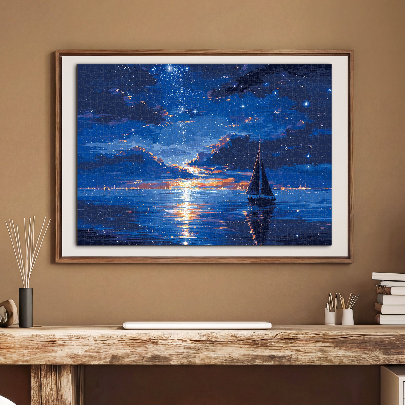 kaayee-cardboard-puzzle-moonlit-seascape-1000-teile-eco-mondmeer image 5