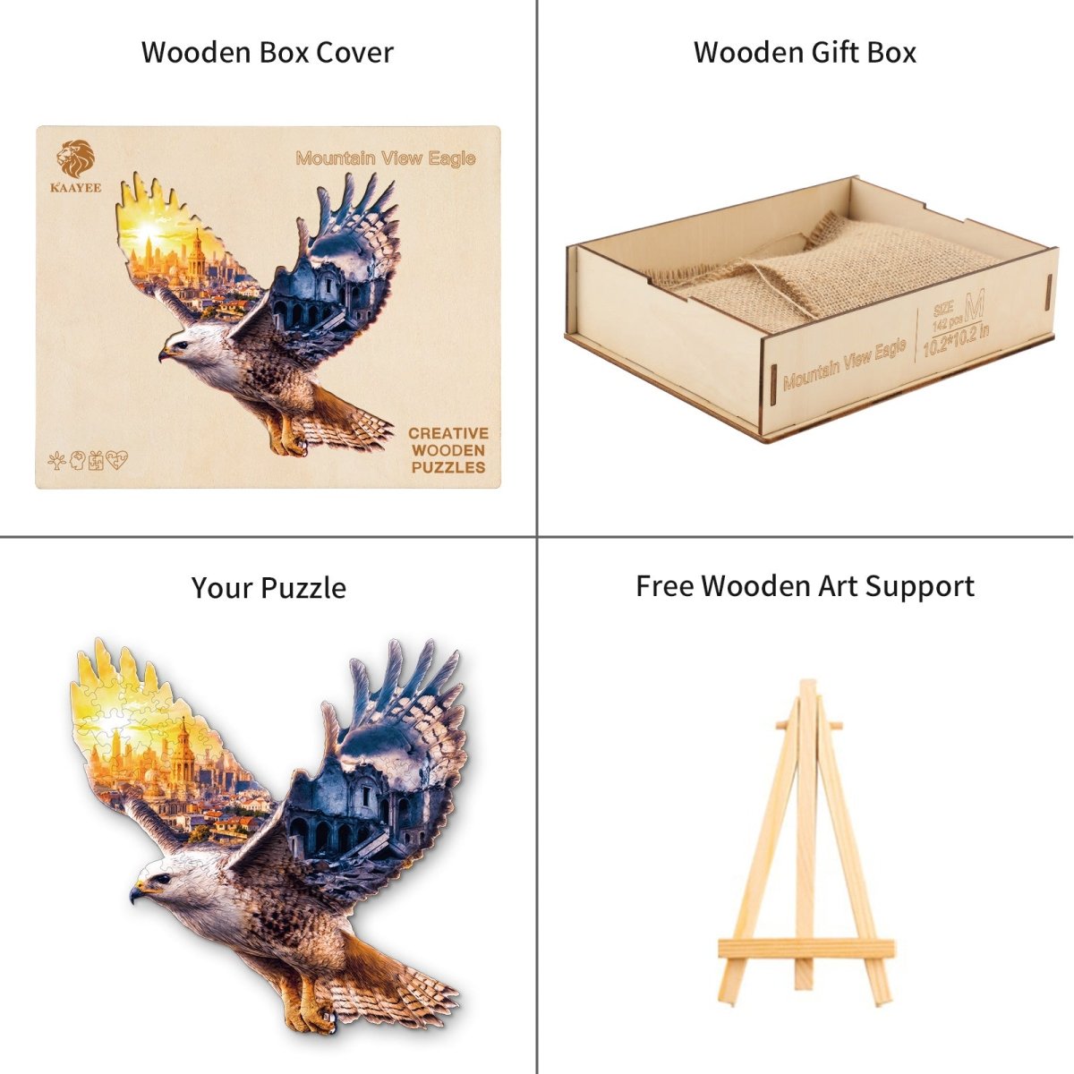 kaayee-wooden-puzzle-mountain-view-eagle-holzpuzzle-medium image 3