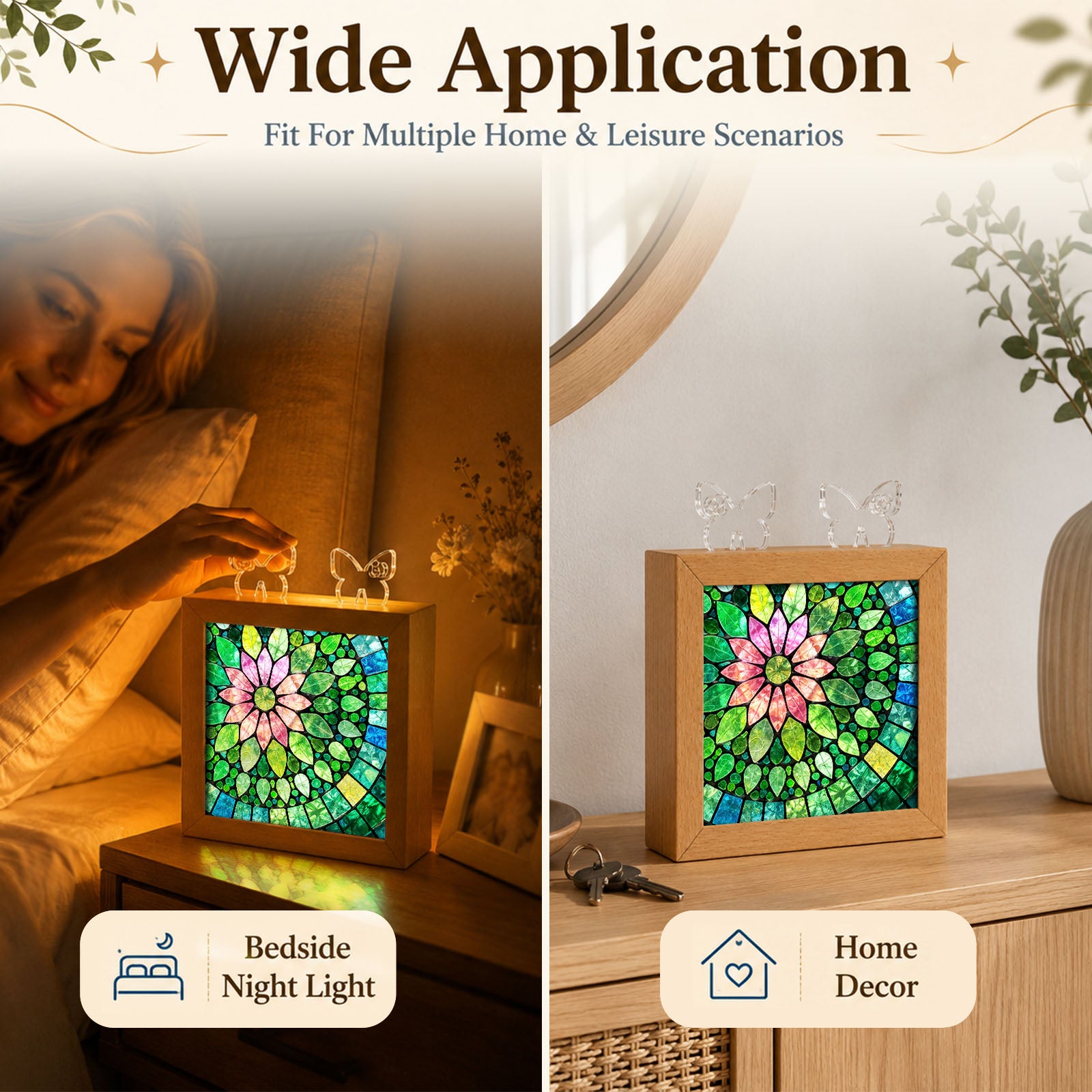kaayee-verdant-bloom-nachtlicht-acryl-puzzle-holzrahmen image 3