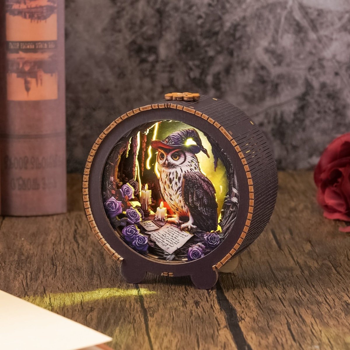kaayee-witch-owl-night-light-3d-holzpuzzle-eule-mit-led image 3