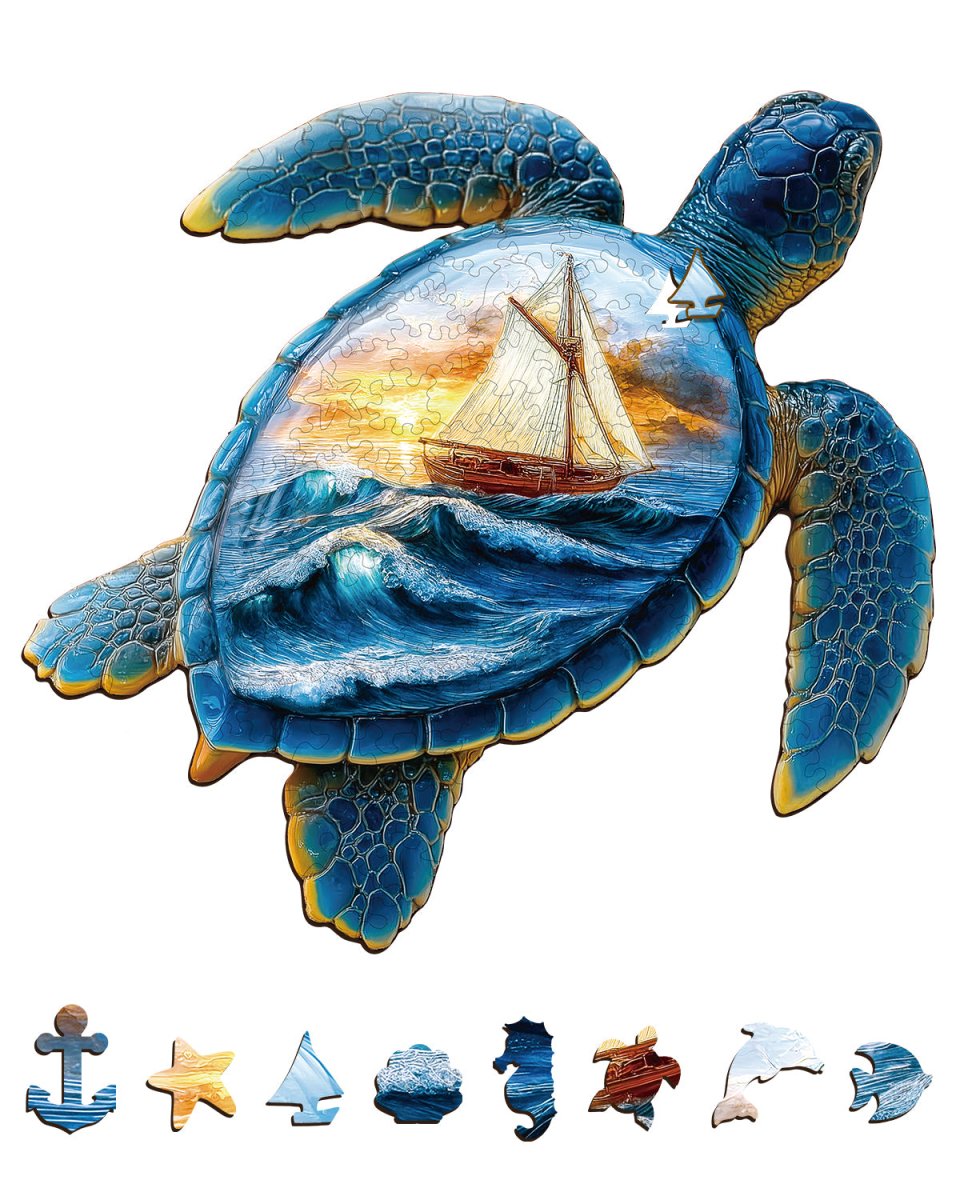 kaayee-wooden-puzzle-wave-voyager-holzpuzzle-schildkr-te-small image 2