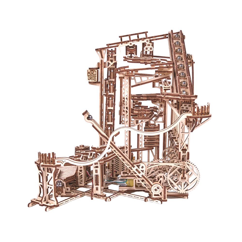 magicholz-bausatz-spiral-murmelbahn-elektrisch-558-teile image 4