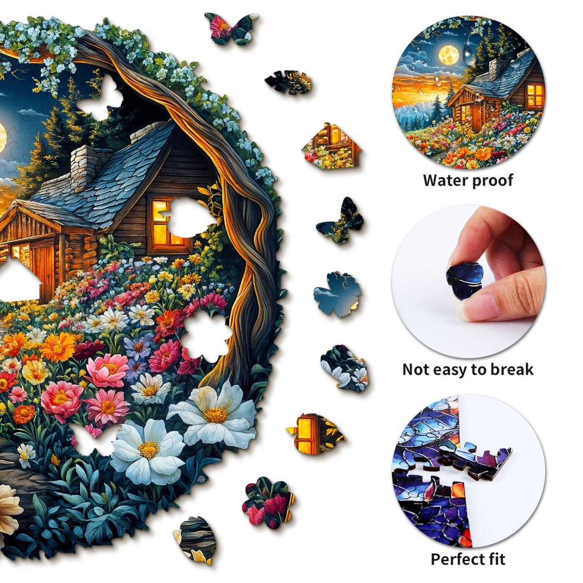 kaayee-wooden-puzzle-flower-sea-house-holzpuzzle-medium image 2