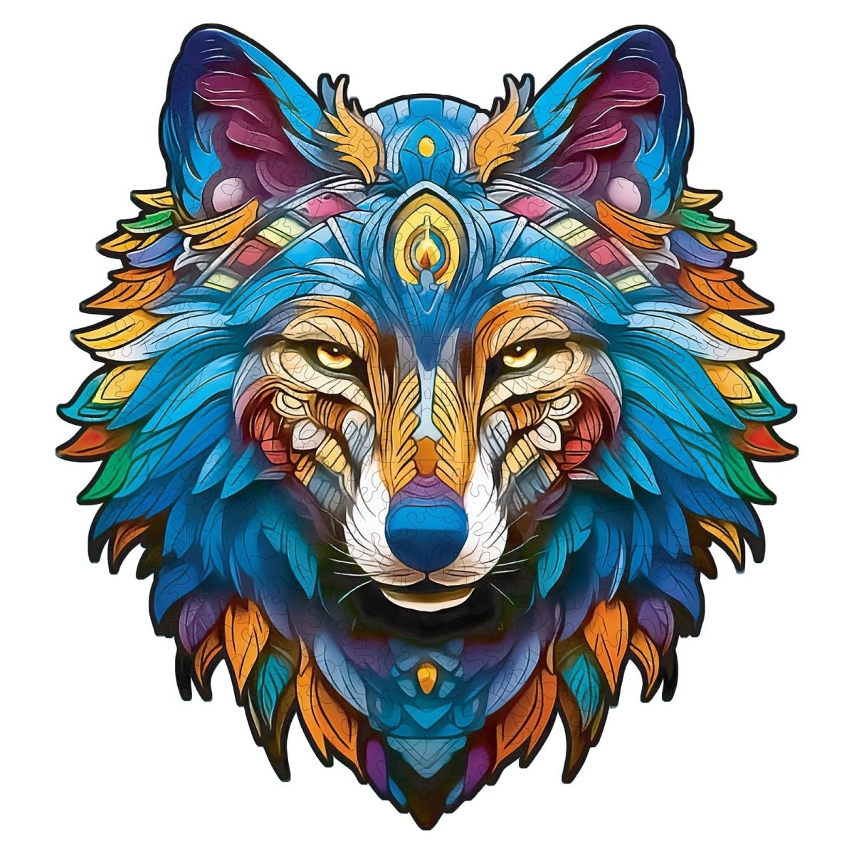kaayee-wooden-puzzle-majestic-wolf-holzpuzzle-medium image 1