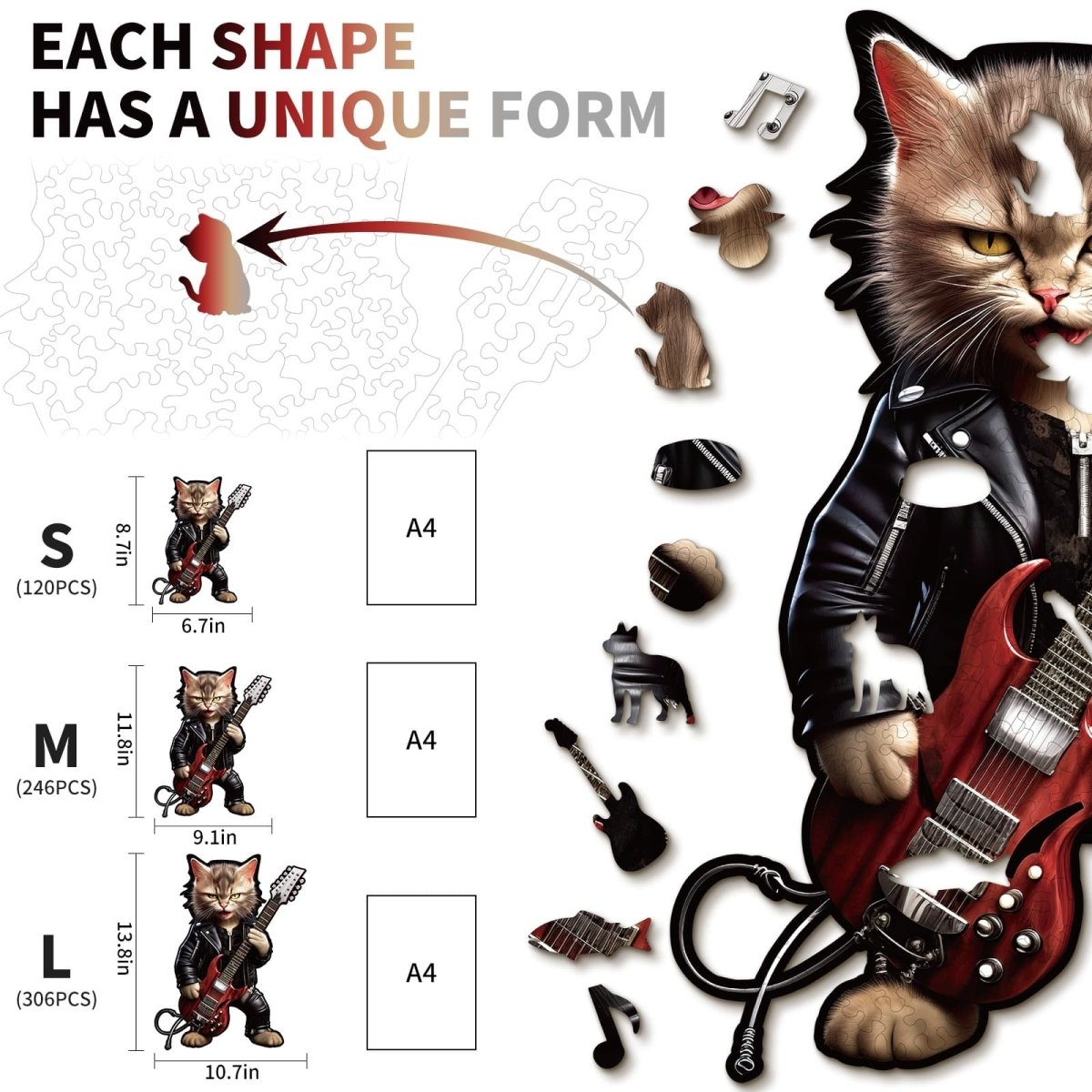 kaayee-wooden-puzzle-rock-cat-holzpuzzle-medium image 3