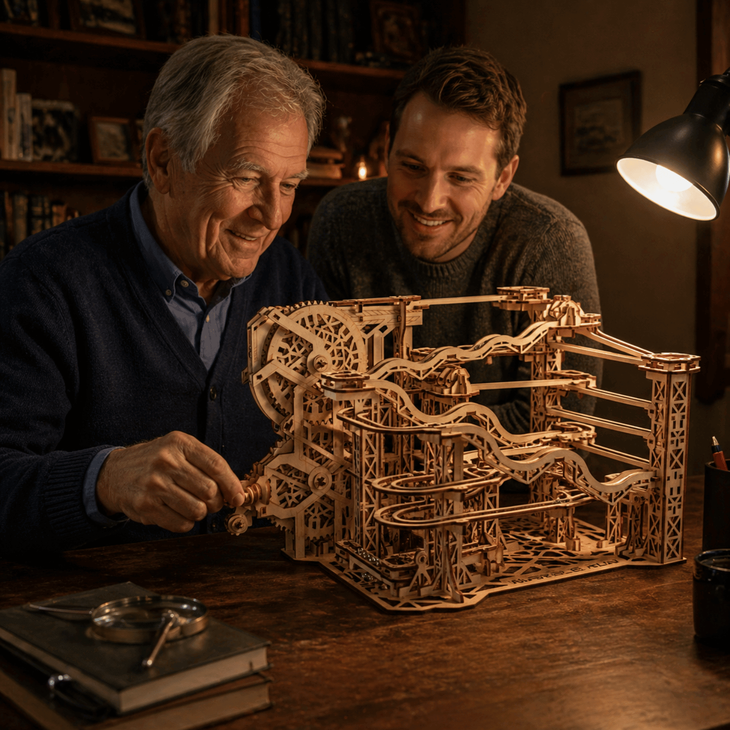 magicholz-mechanischer-bausatz-cyclone-marble-run-kugelbahn-294-teile image 5