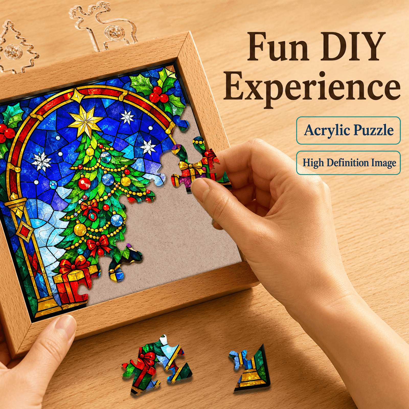 kaayee-night-light-christmas-tree-glow-nachtlicht-holz-puzzle image 2
