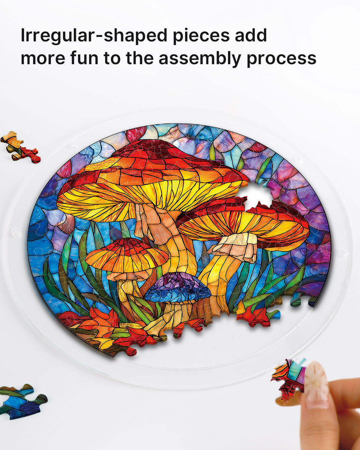 kaayee-mystic-mushroom-forest-suncatcher-small-18-8-cm image 2