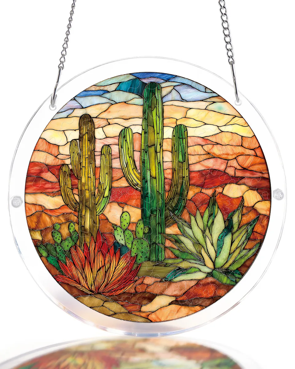 kaayee-suncatcher-puzzle-sunset-cactus-acryl-medium image 1