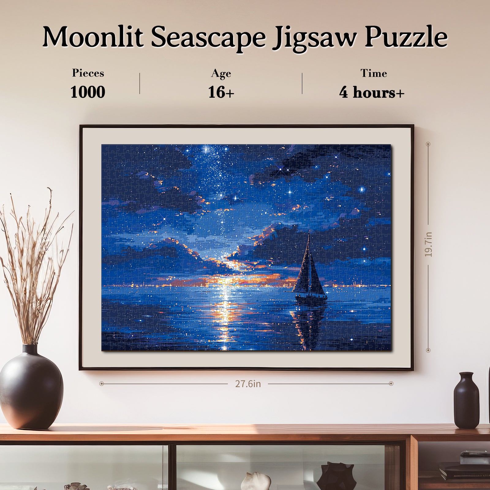 kaayee-cardboard-puzzle-moonlit-seascape-1000-teile-eco-mondmeer image 6