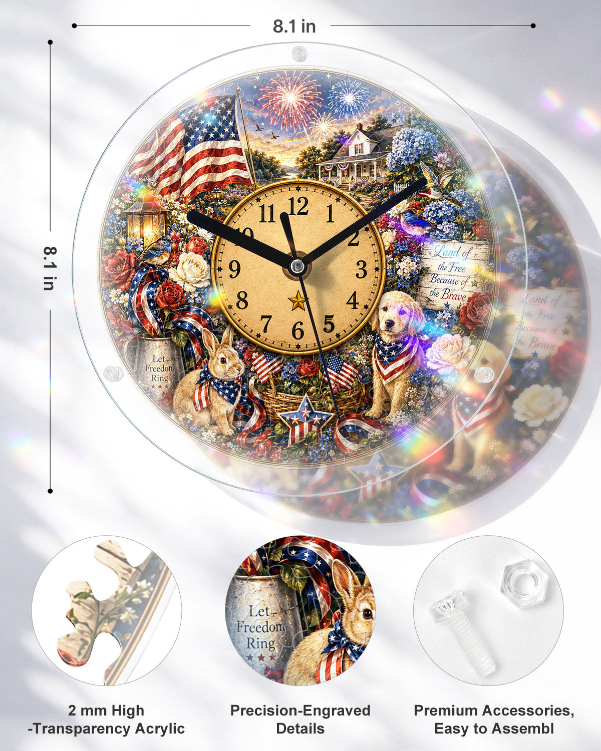 kaayee-clock-kit-pet-house-uhr-bausatz-regular-acryl image 4