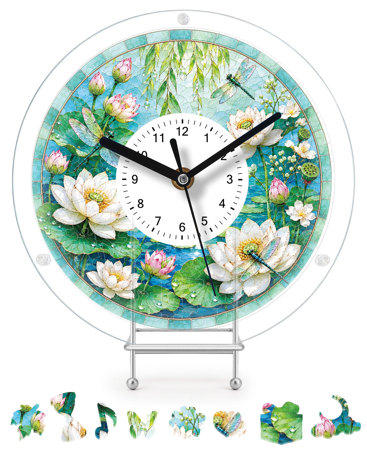 kaayee-clock-kit-lotus-pond-puzzleuhr-regular-acryl-diy image 1