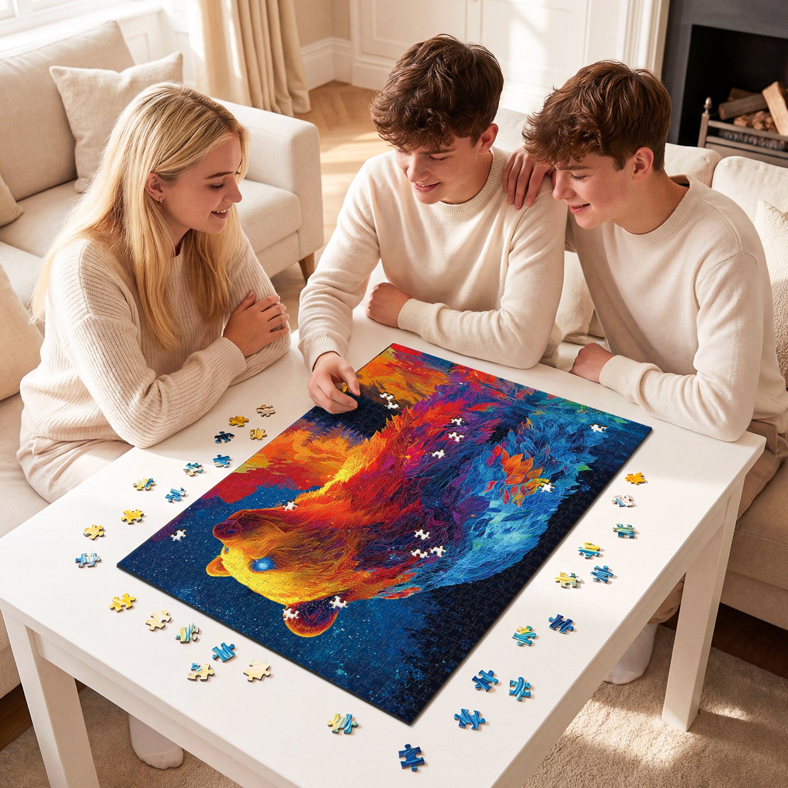 kaayee-starlit-spirit-bear-puzzle-1000-teile-standard image 4