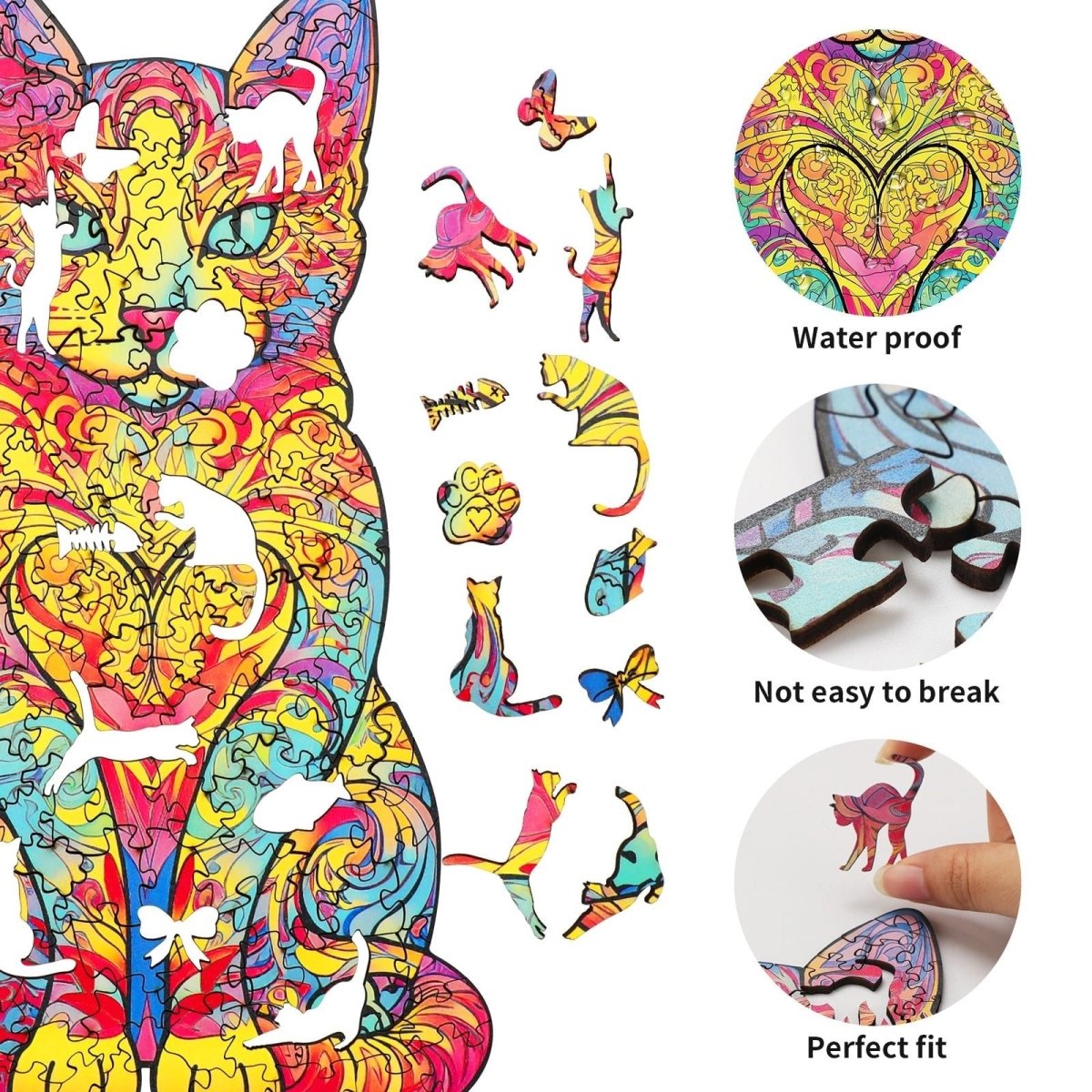 kaayee-wooden-puzzle-lovely-cat-holzpuzzle-small-pocket-escape image 2