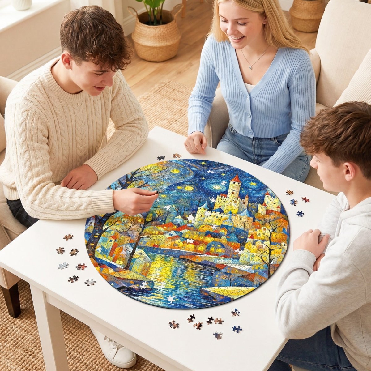kaayee-starry-night-castle-puzzle-1000-teile-standard image 8