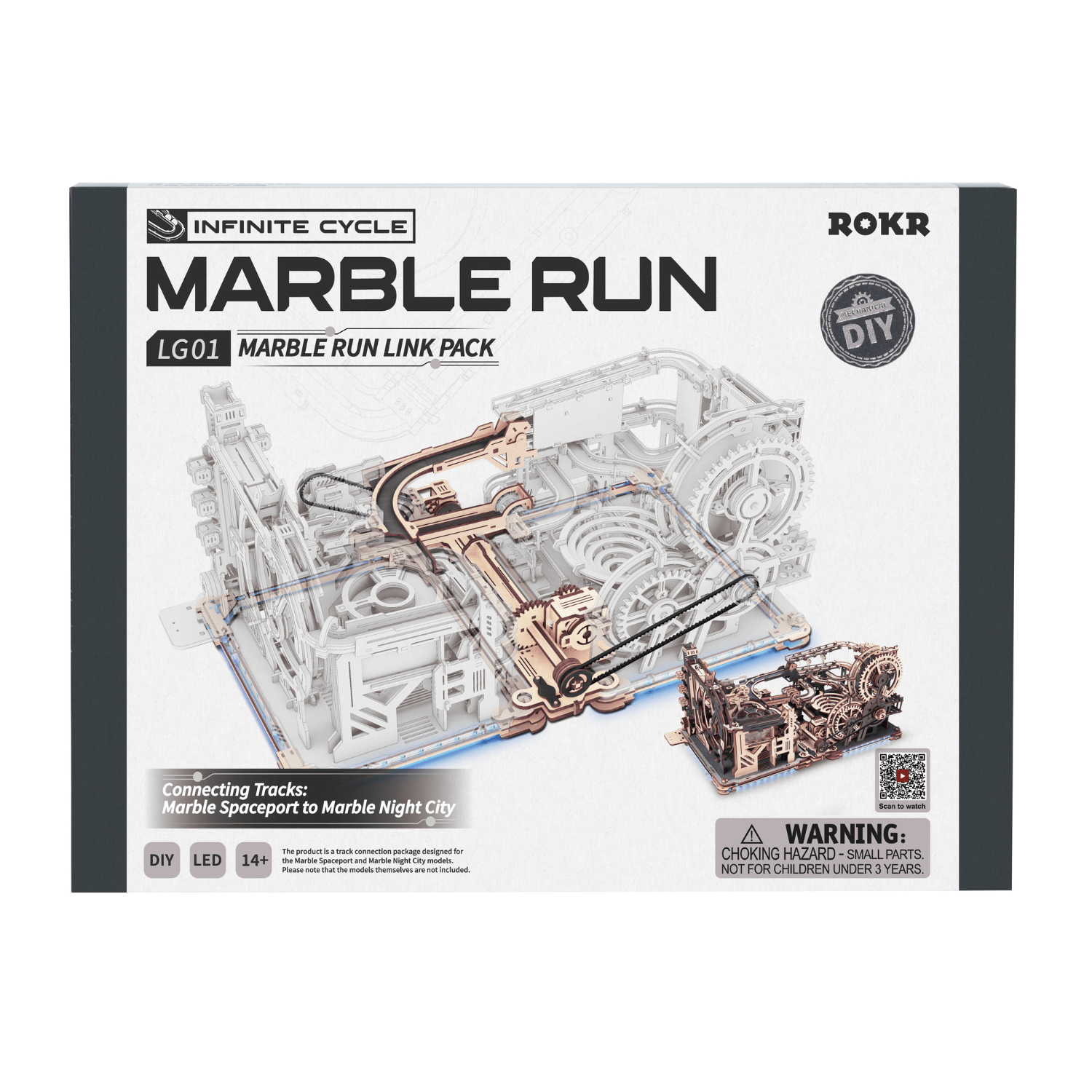 magicholz-marble-link-pack-kugelbahn-erweiterung-mit-led image 4