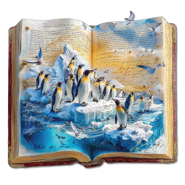 kaayee-wooden-puzzle-penguins-frozen-tale-holzpuzzle-medium-pinguin image 1