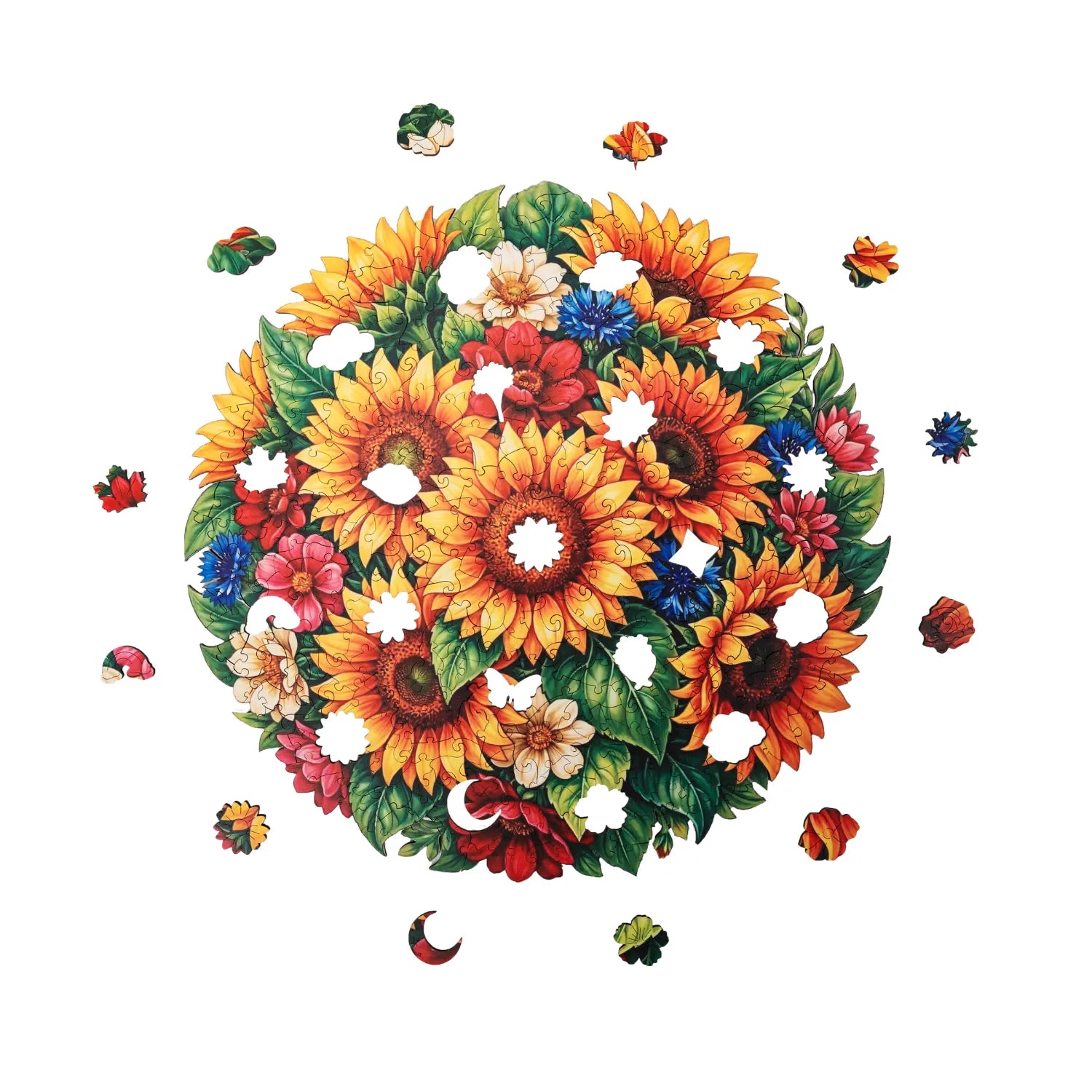 magicholz-holzpuzzle-sonnenblumen-im-sommerlicht-mandala-350-teile image 8