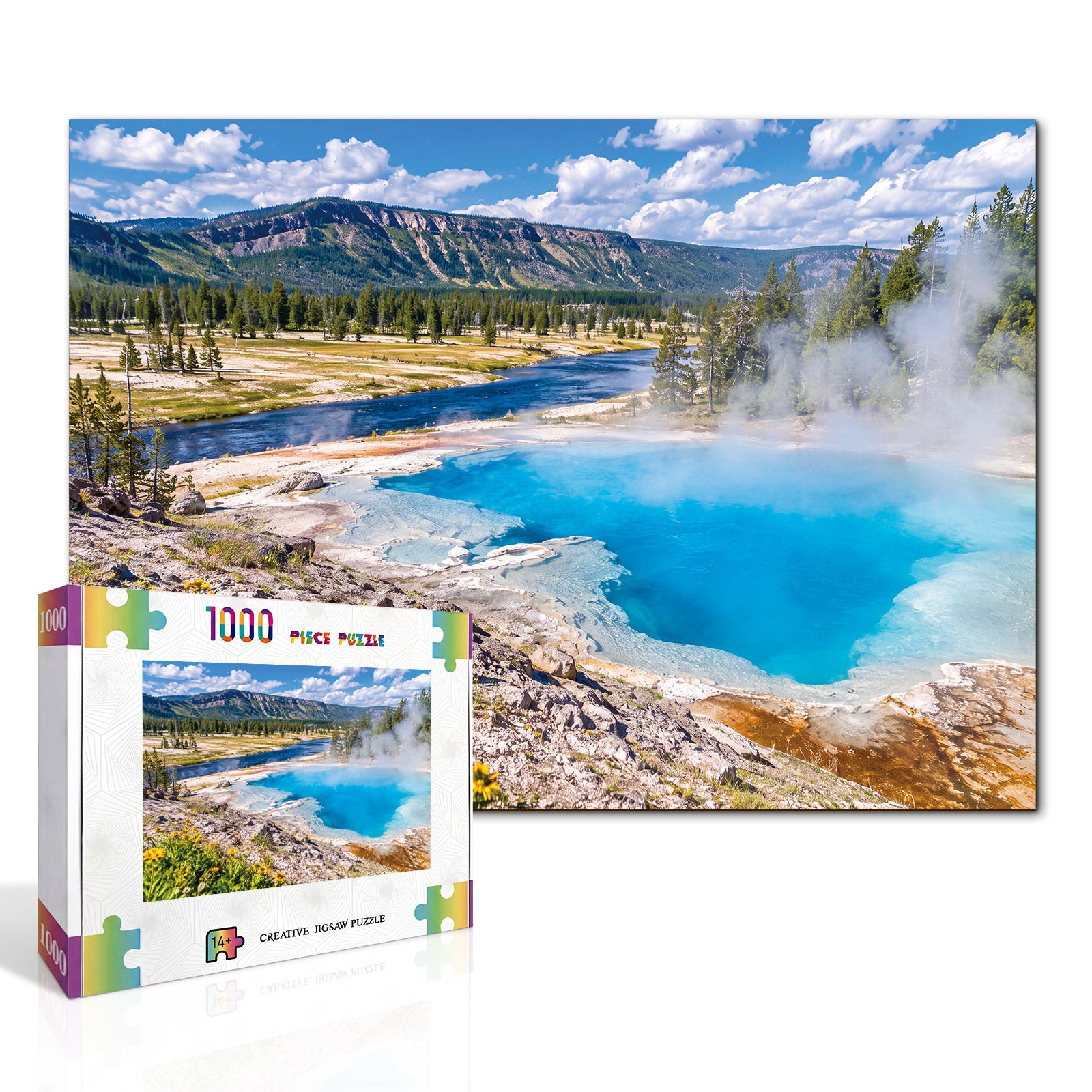 kaayee-cardboard-puzzle-yellowstone-wonders-1000-teile-eco-white-board image 2